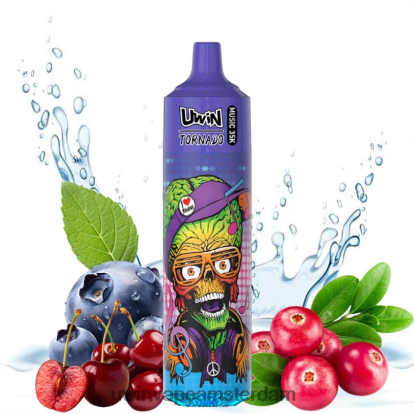 Uwin Vape Bestellen bosbes kers cranberry | UWIN CRYSTAL 35k wegwerpdamp F26NFN26