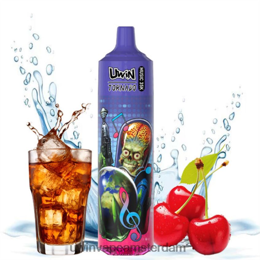 Uwin Vape Smaak kersen cola | UWIN CRYSTAL 35k wegwerpdamp F26NFN28
